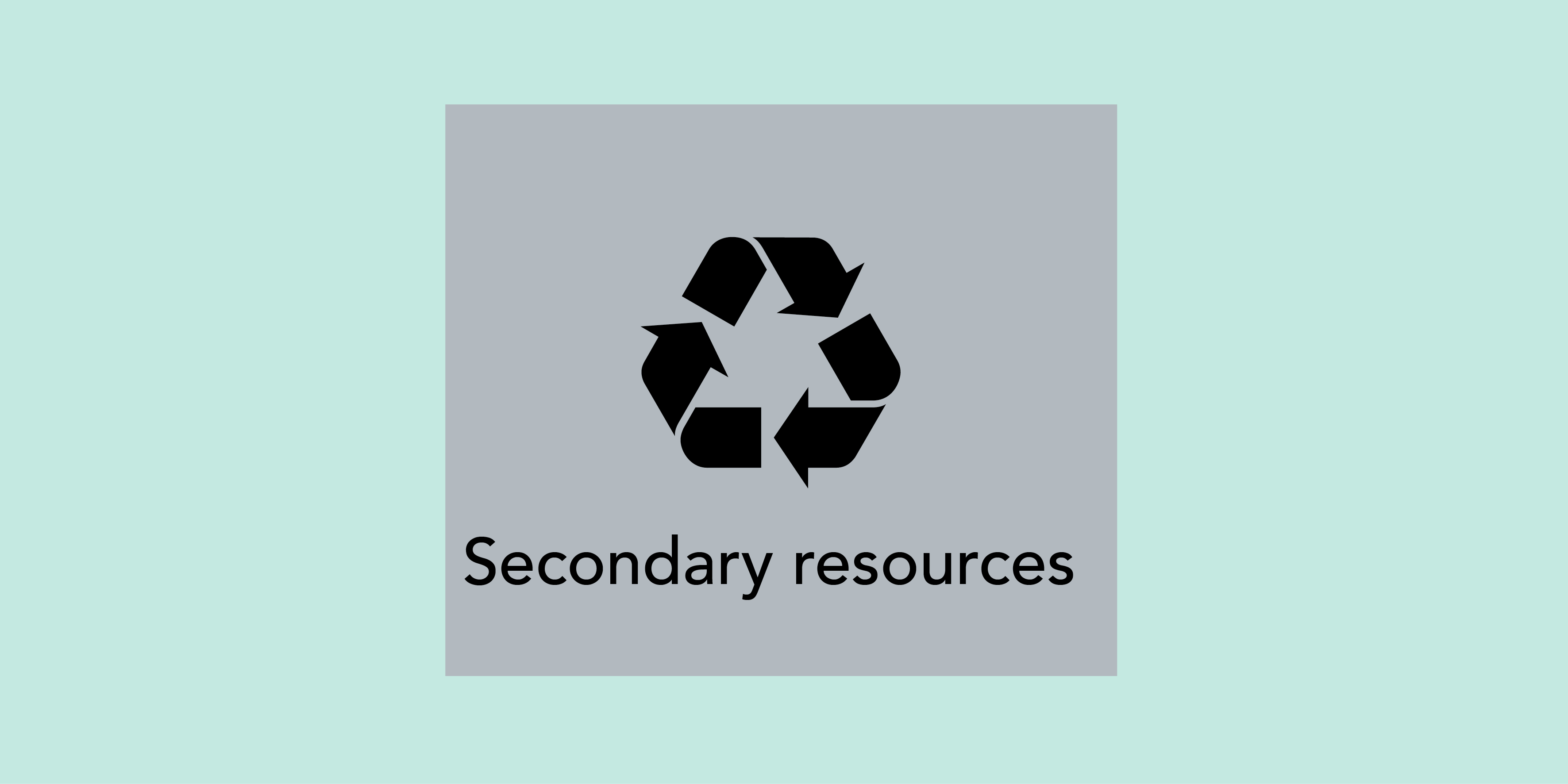 Biomass from secondary resources.